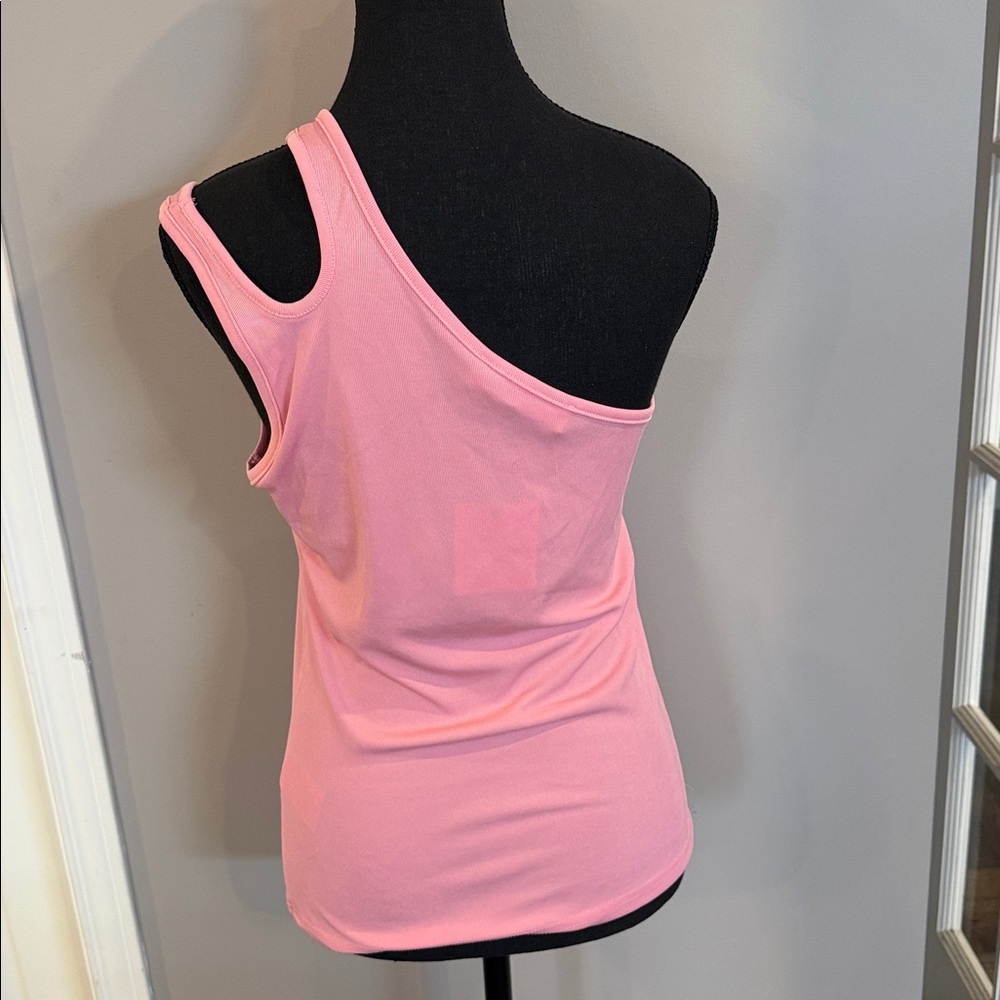 Asymmetric One-Shoulder Pink Tank Top Sofie Schnoor - Picture 2 of 4